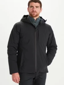 Marmot Warmcube Evodry Men Full Zip Parka Hooded Waterproof Jacket Size XL Black - Picture 1 of 24