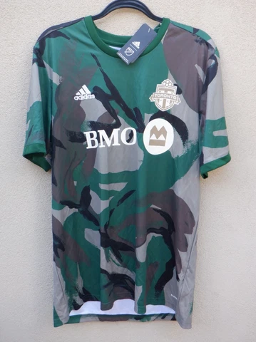 Adidas Toronto FC Football Soccer Men's Camo Green Jersey Shirt - M  XL Cover