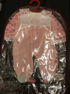 American Girl And Gotz Doll ~ Pink White Strip Sleeper Fit 18” doll Brand New! - Picture 1 of 8