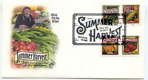 5004-07 Sommerernte auf einem Kunsthandwerk, Bildstempel, FDC - Bild 1 von 1