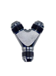 -8 AN JIC AN8 auf 2 x -8AN JIC AN8 3-Wege Y-Stück Billet Aluminium Adapter von HEL - Bild 1 von 1