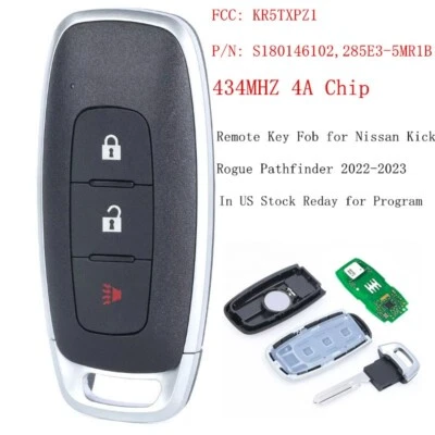 for Nissan Kicks Rogue Pathfinder 2022 2023 2024 Smart Remote Key Fob KR5TXPZ1 - Image 1 of 3