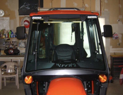 1-Magnetic Compact Tractor Mirror KUBOTA John Deere Rear View 360lb magnets - Image 1 of 4