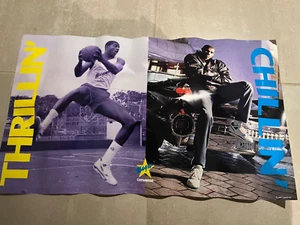 magic johnson vintage converse poster "thrillin and chillin", dated 1990 NOS - Picture 1 of 4