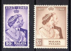 PENANG - BRIEFMARKEN, DIE WÄHREND DER REGIERUNG VON KÖNIG GEORGE VI IN KUNSTSTOFFHALTERUNGEN AUSGEGEBEN WURDEN - Bild 1 von 6