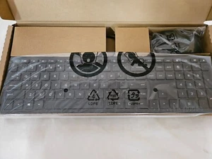 HP Lifestyle Wired Slim Keyboard and Mouse P/N 928922-001, USB Wired, NEW - Picture 1 of 5