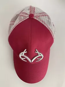 Realtree Mesh Back Ball Cap All Purpose Camo Pink White Trucker Baseball Hat - Picture 1 of 4