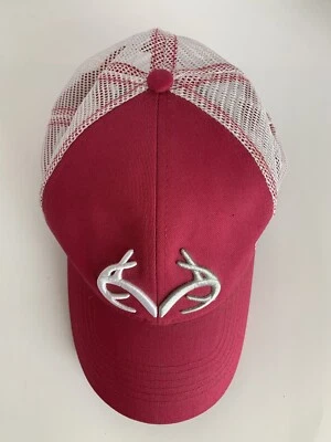 Realtree Mesh Back Ball Cap  All Purpose Camo Pink White Trucker Baseball Hat - Image 1 of 4