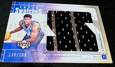 RYAN HUMPHREY 2002-03 Upper Deck Super Swatches JUMBO GAME USED JERSEY #d /200