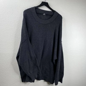 Aerie Top Women's Waffle Oversized Gray Sz XXL Long Sleeve Thermal Lounge - Picture 1 of 7