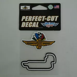 Indianapolis Motor Speedway Logo & Road Course Outline Perfect Cut Vinyl Decals - Picture 1 of 9