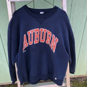 Vintage 90s Russell Athletic Auburn University Sweatshirt No Tag - Picture 1 of 24