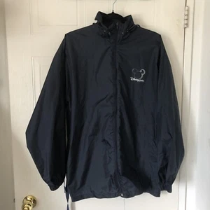 Disneyland Resort Paris Men’s Windbreaker Jacket Size large Navy Blue - Picture 1 of 12
