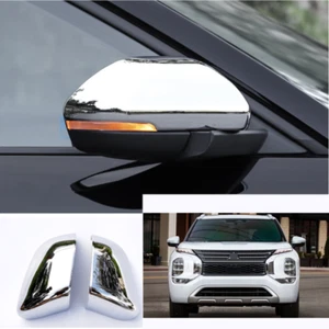 For 2022 Mitsubishi Outlander Chrome Side Mirrors Rearview Trim Cover 2PCS - Foto 1 di 7
