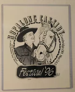 Manubrio Western Movie/TV Memorabilia Hopalong Cassidy 1996 Festival - Foto 1 di 1