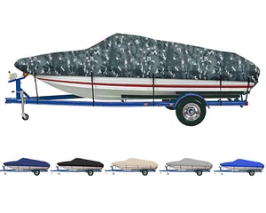 iCOVER 800D V-Hull Fishing Utiltiy Runabout Bass Trailerable Boat Cover,14-23ft - Picture 1 of 31