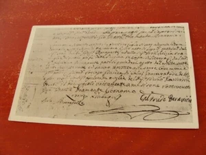 (FP.B09) AJACCIO - ATTO DI BATTESIMO DI NAPOLEONE I° (ACTE DE BAPTEME) - Imagen 1 de 2