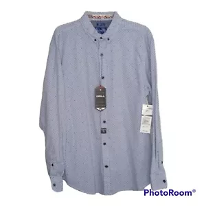 Drill Clothing Shirt Men's Large Company Button Down Slim Fit Peached Poplin - Picture 1 of 15