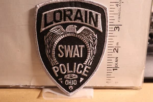 police patch   LORAIN  SWAT POLICE OHIO SUBDUED - Picture 1 of 1