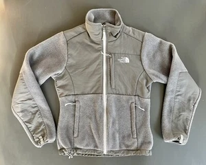 The North Face Jacke Damen XS weiß grau Denali Fleece Polartec Taschen - Bild 1 von 4