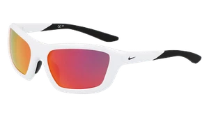 NIKE NIKE BRAZER M FV2401 100 WHITE / RED MIRROR 54/17/130 CHILD Sunglasses - Picture 1 of 3