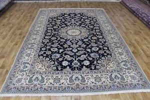 STUNNING HANDMADE PERSIAN NAIN RUG WOOL AND SILK, EXCELLENT DRAWING 307 X 210 CM - Picture 1 of 20