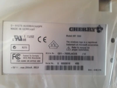 Cherry G81-7000LACUS MY7000 Keyboard New In Box w/ PS/2 Adapter - Image 1 of 3