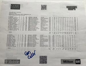 Cam Collier Signed Cape Cod League Roster Sheet Cincinnati Reds Autographed Rare - Picture 1 of 1