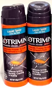 Jock Itch Antifungal AF Athlete's Foot Liquid Spray, 4.6 Ounce 2 Spray Can - Picture 1 of 1
