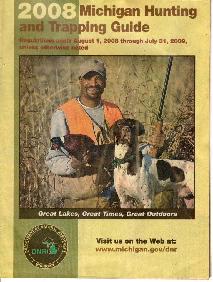 Michigan DNR 2008 guía de caza y captura digestión reglas licencia - parche Mi-Ciervo Foto 1 de 1