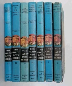Hardy Boys Mysteries Collection 7 Hardcover Books Set Franklin W Dixon Vintage  - Picture 1 of 9