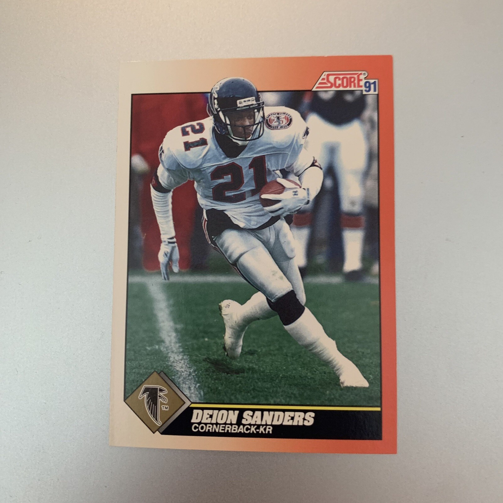 1991 Score Football Deion Sanders # 395 Atlanta Falcons NFL HOF Card | eBay