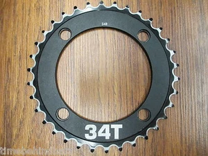THE HIVE 104 BCD 34T 4 BOLT NON RAMPED NON PINED CHAIN RING - Picture 1 of 4