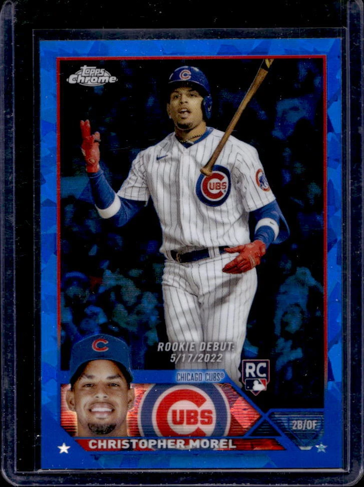2023 Topps Chrome Update Christopher Morel MLB Debut Sapphire Refractor #USCS142