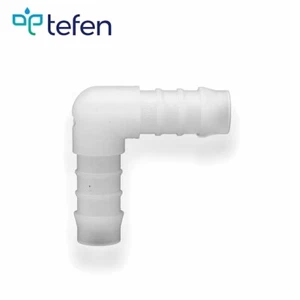 Tefen PVDF Hose Tube Fitting Connector | Union/Equal Elbow | White | Packs 5/10 - Picture 1 of 6