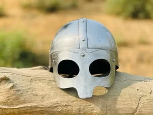 Viking Helmet Vandal Medusa steel Helmet Hand forged Armor Helmet Best Gift - Picture 1 of 5