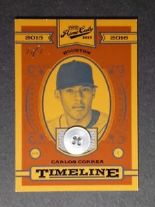 2016 Prime Cuts Timeline Carlos Correa Materialien Knopf Relikt #T-CC #'d 1 von 1 - Bild 1 von 2