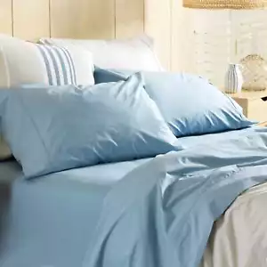 Deborah Hutton Vintage Wash Sheet Set - Blue - Double - Picture 1 of 2