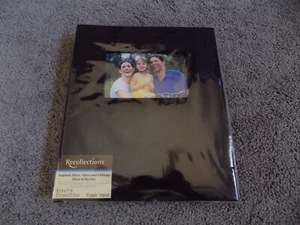 NEW Black Fabric Recollections 8.5" x 111" Top Loading Photo Scrapbook Album - Picture 1 of 6