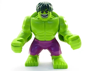 Lego Hulk 76078 Figura Grande con Pelo Verde Oscuro Vengadores Superhéroes Minifigura - Imagen 1 de 2