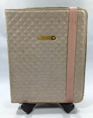 JUICY COUTURE Acolchada Brillante iPad Funda Protectora Acolchada Rosa Rubor $128 Foto 1 de 4