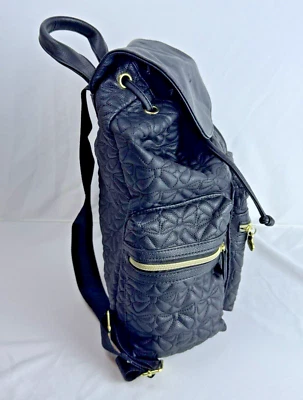 Betsey Johnson Black Bow Quilted Backpack - Image 1 of 4