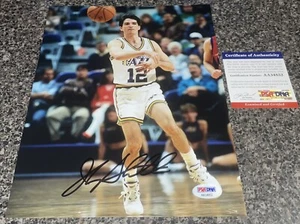 JOHN STOCKTON SIGNED 8X10 PHOTO PSA DNA UTAH JAZZ BASKETBALL AUTOGRAPH AUTO - Picture 1 of 1