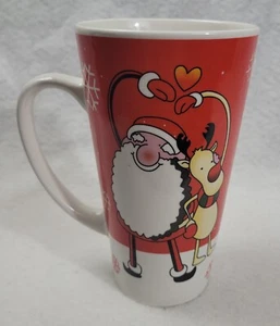 Tall Christmas Santa Reindeer Mug 18oz - Picture 1 of 4