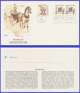 Buckboard USA6 #2124 U/A FLEETWOOD FDC STR2 - Imagen 1 de 1