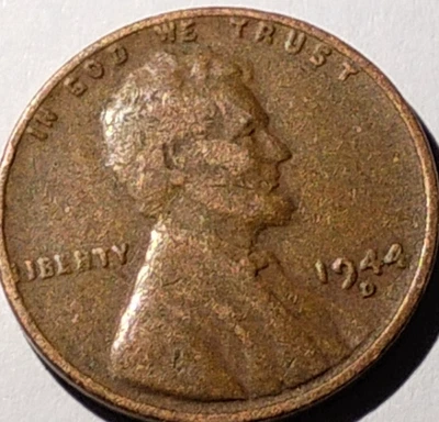 1944 D Wheat Penny, ERROR coin w/letter (L) in Liberty is very close to the rim. - Image 1 of 2