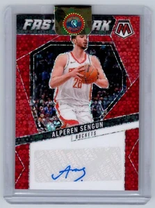 2024-25 Mosaik - Alperen Sengun Fast Break Auto #AFB-SEN rot /49 - Bild 1 von 2