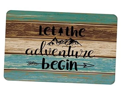 Alfombrillas de bienvenida para puerta delantera granja cámper puerta remolque RV alfombrillas  Foto 1 de 4