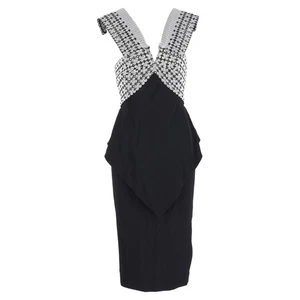 Roland Mouret Kleid mit Ösenausschnitt in mehrfarbigem Polyester - Bild 1 von 3