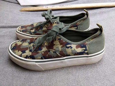 BOBS from Skechers Shoes Womens Size 8 Camo Cat Print Lace Up Sneakers 33286 - Image 1 of 4